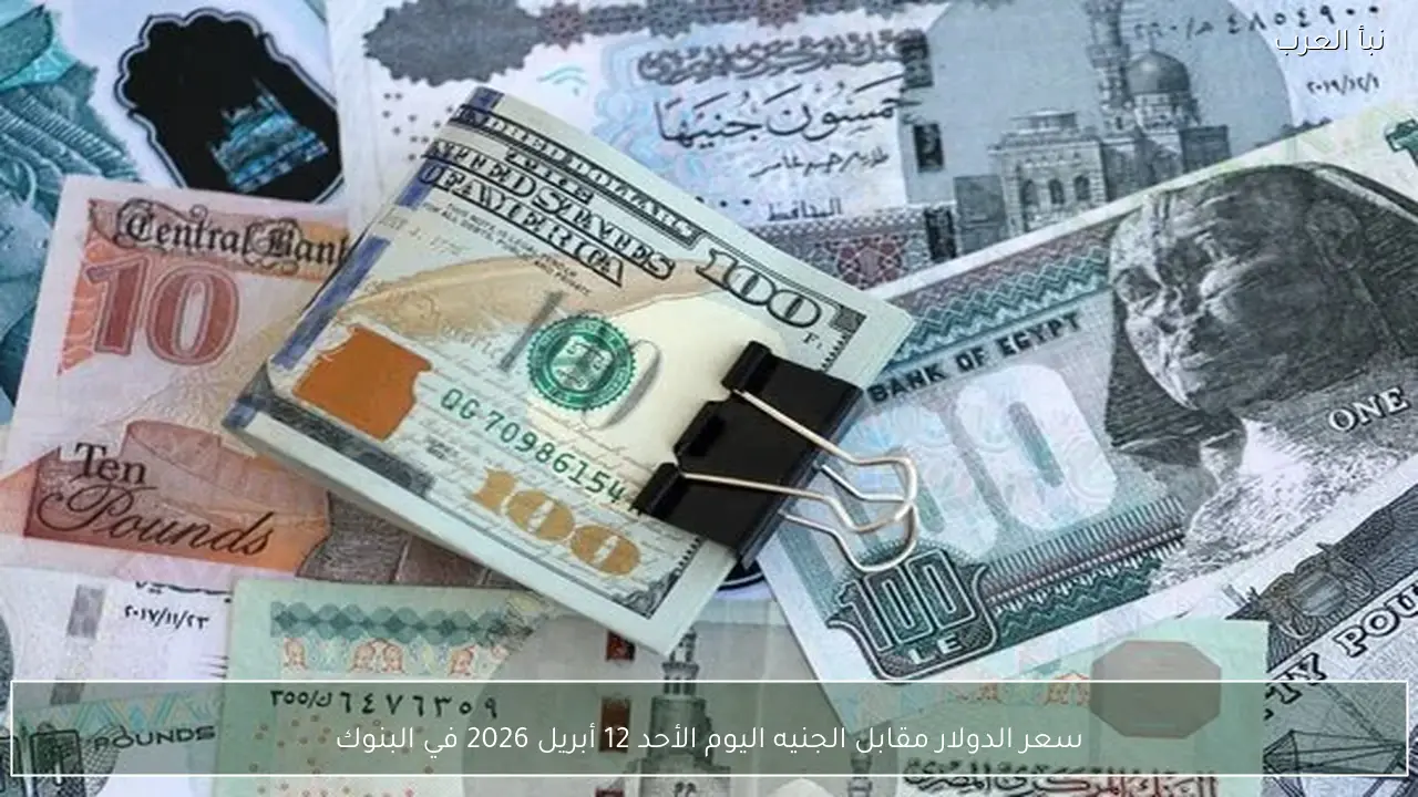سعر الدولار مقابل الجنيه اليوم الأحد 12 أبريل 2026 في البنوك
