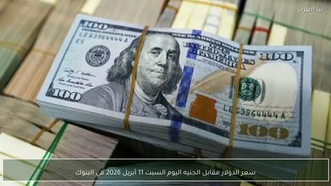 سعر الدولار مقابل الجنيه اليوم السبت 11 أبريل 2026 في البنوك