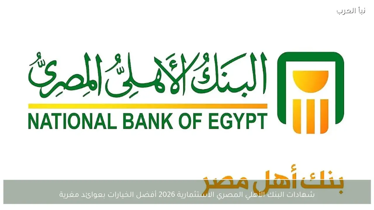 شهادات البنك الأهلي المصري الاستثمارية 2026.. أفضل الخيارات بعوائد مجزية
