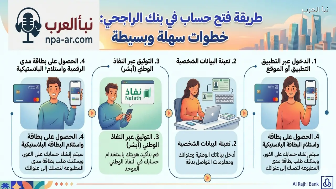 سر فتح حساب الراجحي أونلاين 1447 في دقائق فقط خطوة بخطوة بدون أوراق